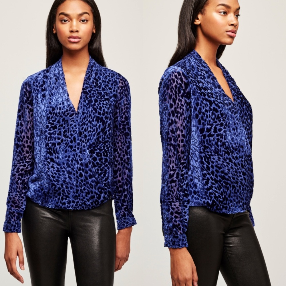 NWOT $425 L'Agence Lydia Blouse XS